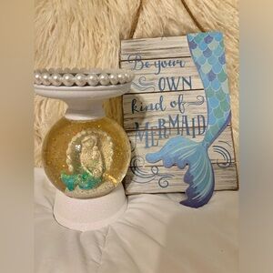 Bath and body works mermaid candle holder